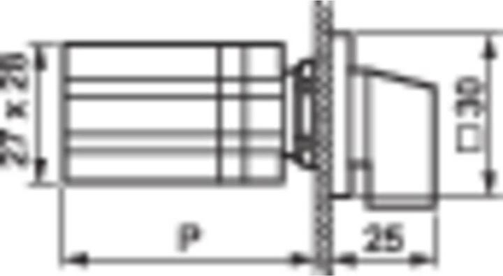 Produktbild Baco Knebelschalter 22.3 mm