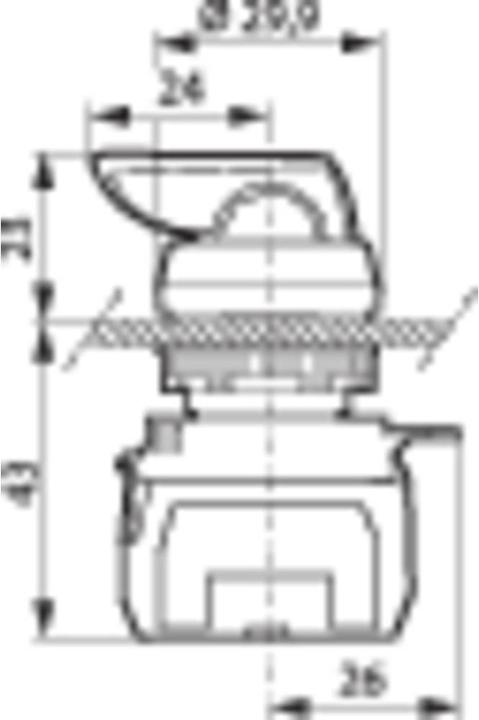 Actual product image Baco Rotary switch 600 V 10 A with long toggle