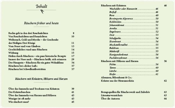 Nährwerte und Zutaten Das kleine Buch: Räuchern mit Kräutern und Harzen (Deutsch, Barbara Haider, Hans Haider, 2021)