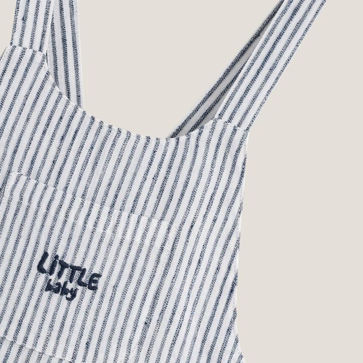 Actual product image La Redoute Collections Striped play trousers with straps (74)