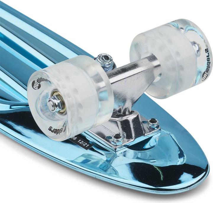 Actual product image Outsiders - Chrome Edition Retro Skateboard Blue (2.36")
