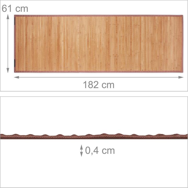 Actual product image Relaxdays Bath Mat cm (61 x 182 x 0.4 cm)