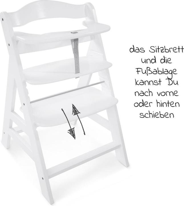 Produktbild Hauck Hochstühle Hochstuhl Alpha Plus White - im Sparset inkl. (Hochstuhl)