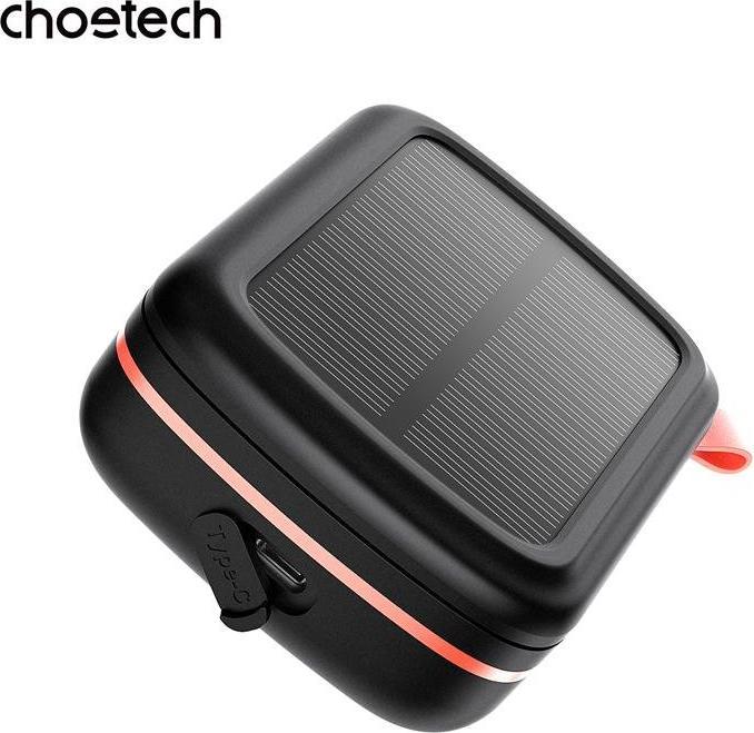 Immagine prodotto Choetech Cuffie Bluetooth TWS SOLAR con powerbank da 2500mAh - Nero (8 h, Senza fili)