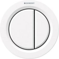 Produktbild Geberit Fernbetätigung Typ 01 pneumatisch 2-Mengen-Spülung Möbeldrücker weiss alpin 116.050.11.1