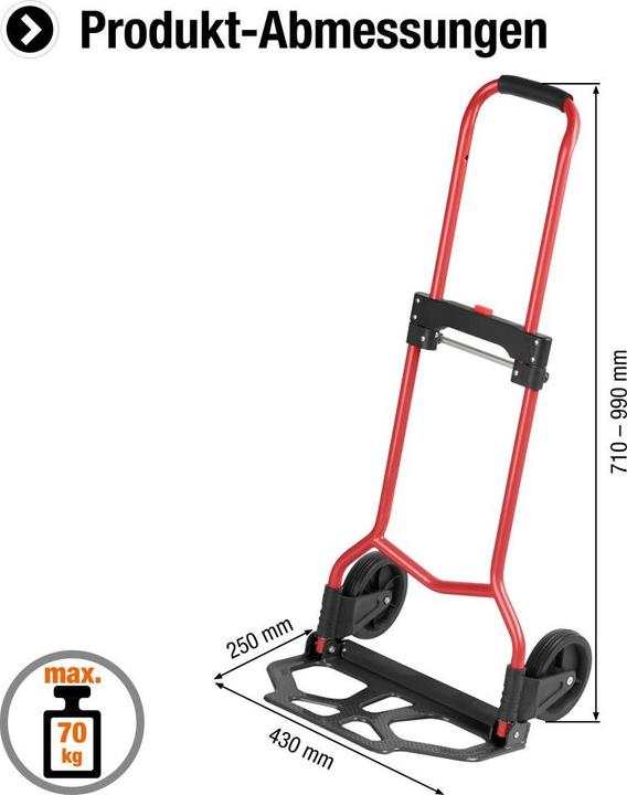 Produktbild Meister Sackkarre klappbar Traglast (m (60 kg)