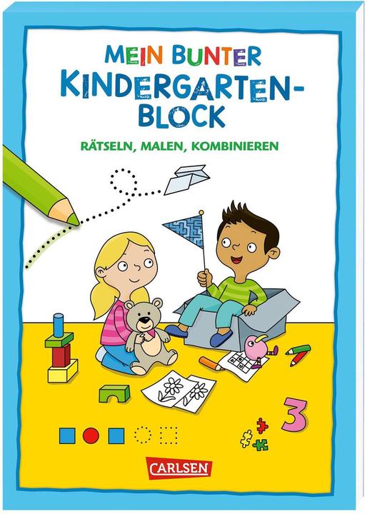 Produktbild Mein bunter Kindergarten-Block: Rätseln, malen, kombinieren (Deutsch, Carmen Eisendle, Hanna Sörensen, 2023)