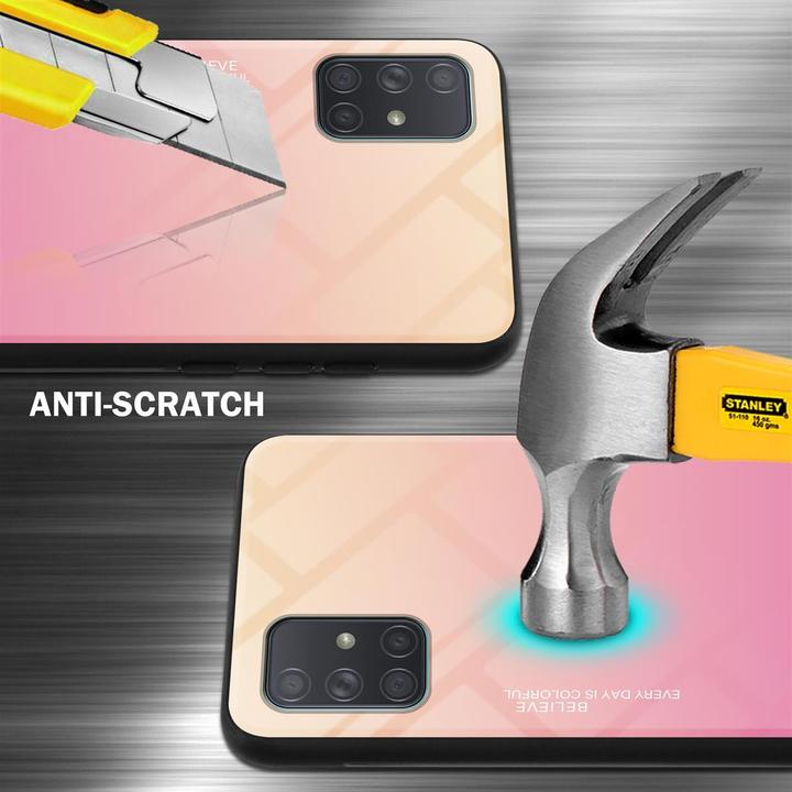 Image du produit Cadorabo Couverture en verre TPU 2 couleurs (Samsung Galaxy A71)