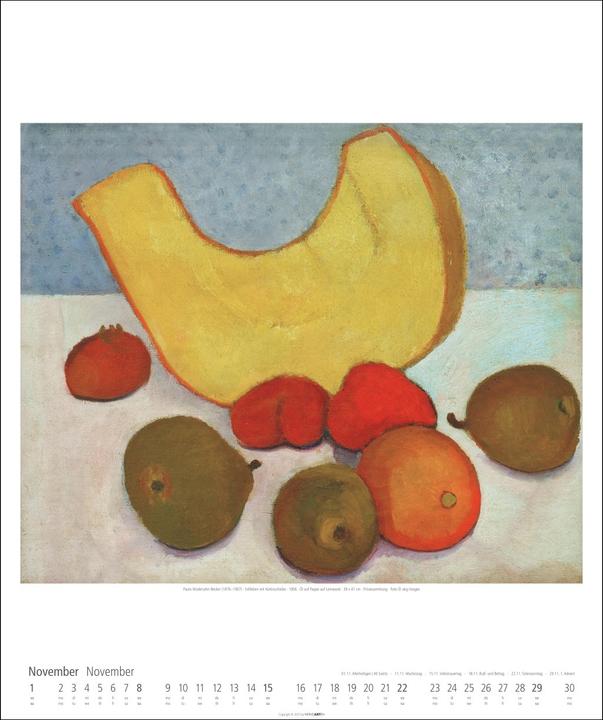 Produktbild Paula Modersohn-Becker Kalender 2026 (46 x 55 cm, Deutsch, Englisch)