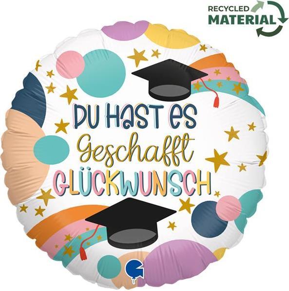 Produktbild Karaloon Folienballon Du hast es Geschafft 45 cm, ohne Füllung (1 x)