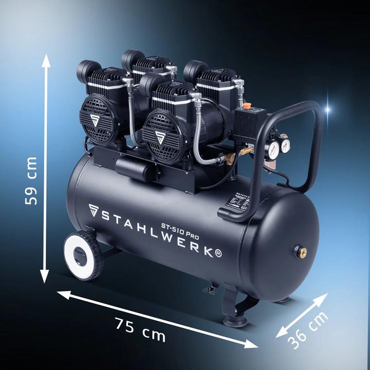 Immagine prodotto Stahlwerk Druckluft-Kompressor ST 510 Pro (10 bar, 50 l)