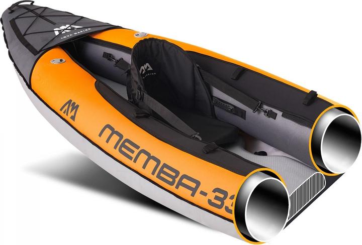Image du produit Aqua Marina Kayak 330x90 cm pour 1 personne avec siège pneumatique dossier réglable sac de transport réparation (1 pers.)