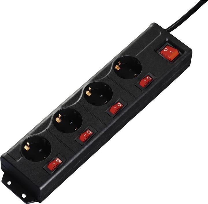 Actual product image Hama Power strip (4 x, CEE 7/3, 1.40 m)