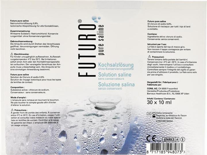 Actual product image Futuro BRW Plus saline (All in One solution, 10 ml)