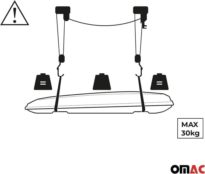 Produktbild Omac Multifunktionaler Dachboxlift