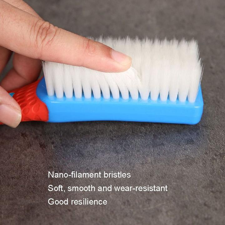 Produktbild König Design Schuhputzbürste Glanzbürste mit Griff und Naturborsten Multifunktions Nanobürste (1 x)