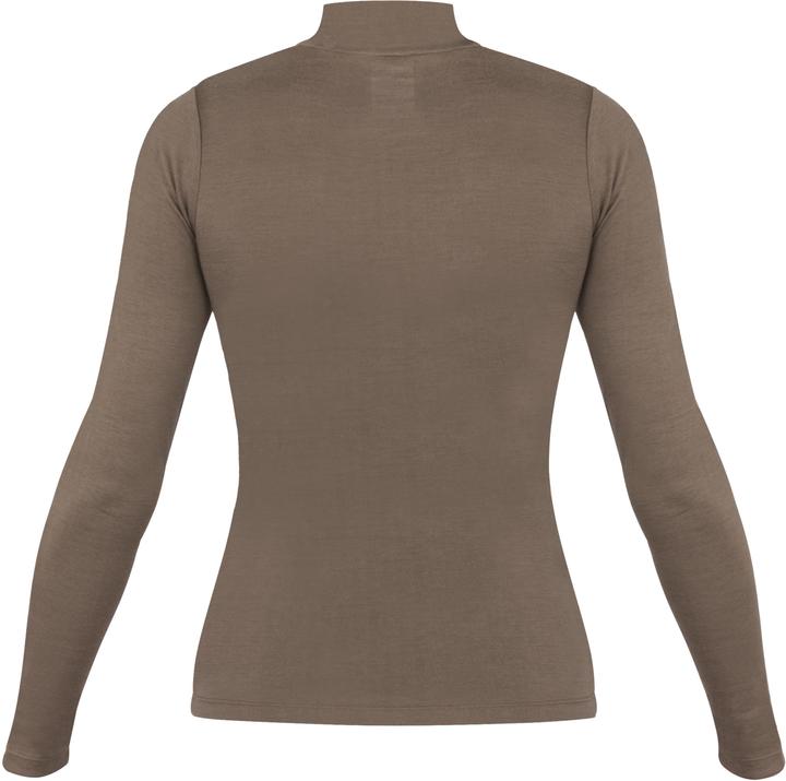 Actual product image Normani Ladies' merino longsleeve with stand-up collar "Romsey" - 9561 (M)