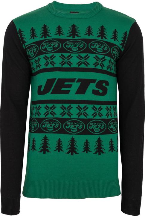 Foco NFL Ugly Sweater XMAS Strick Pullover New York Jets - L (L)