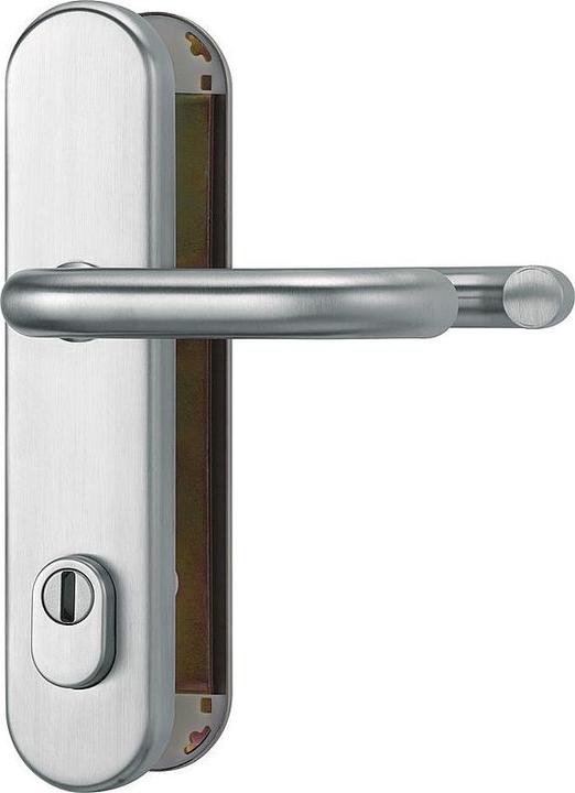 Actual product image Abus KLZS714 round ER Security fitting DG, stainless steel (Door handle)