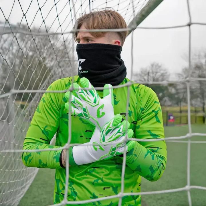 Actual product image Catch & Keep Fussballhandschuhe ViVor Freaky Green Gr. 8 Torwart Goalie Handschuhe (8)