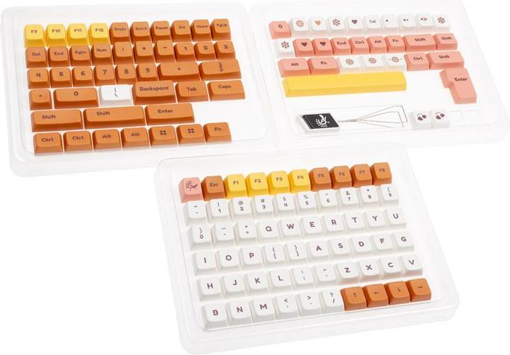 Actual product image Ducky Daisy PBT Dye Sublimation Set - 133 Keycaps