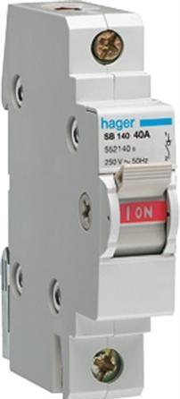 Actual product image Hager SBN216. Rated current: 16 A, Coil voltage (max): 440 V. Module quantity (max): 1 module(s). Width: (Obstruction)