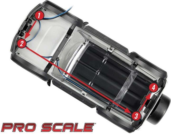 Actual product image Traxxas PRO SCALE LED Light Set TRX-4M Land Rover 1/18