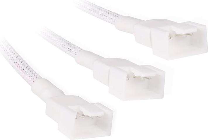 Produktbild Alphacool LK Y-Splitter 4-Pin auf 3x 4-Pin PWM 15cm wei?? (3 Lüfter)