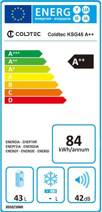 Etichetta energetica Coldtec by Kibernetik KS42L (43 l)
