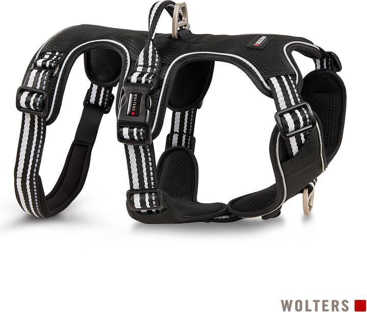 Produktbild Wolters Active Pro Geschirr No Escape Gr.1 40-47 cm x 1,5 cm schwarz/silber (Hund, Allgemein)