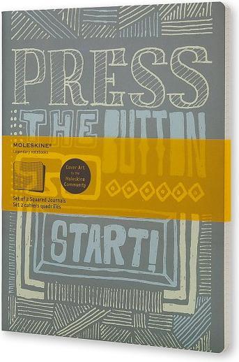 Actual product image Moleskine Squared Journal Start. (Hardcover)
