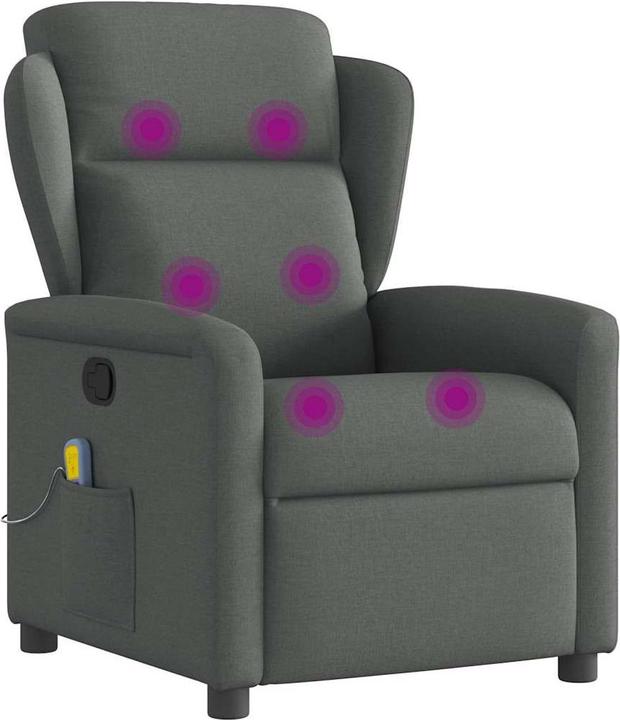 Produktbild VidaXL Massagesessel Dunkelgrau Stoff