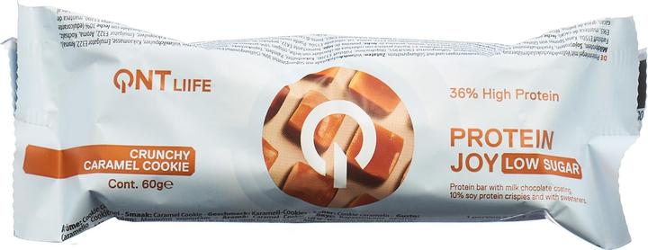 Actual product image QNT 36% Protein Joy Bar Low Sugar Caramel&Cook (Caramel & Cookie, 1 pcs., 62 g)