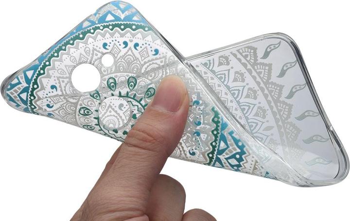 Produktbild König Design Henna Cover für Alcatel A3 XL Case Schutz Hülle Silikon Bumper Etuis Sonne Blau (Alcatel A3 XL)