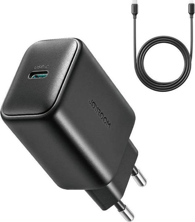 Immagine prodotto Joyroom Caricatore USB-C singolo da 25W con cavo da C a C da 60W, 1m - Nero (25 W)