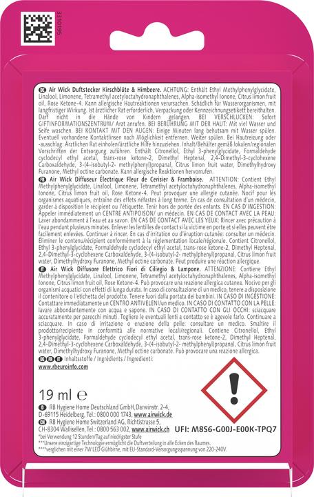 Actual product image Air Wick Cherry blossom & raspberry