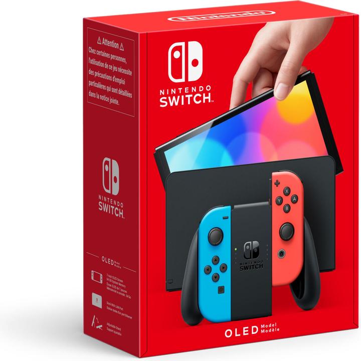 Nintendo Switch Console - Modèle OLED - Neon Blue/Neon Red (UK) (Switch)