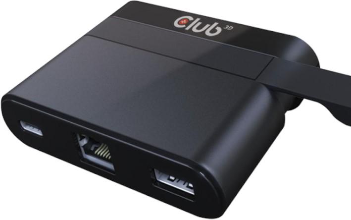 Actual product image Club 3D SenseVision USB Type-C Mini Dock (USB-C, 3 Ports)