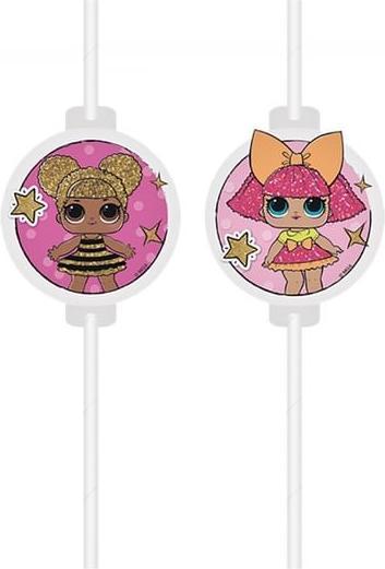 Procos Paper tubes with LOL Glitterati medallion, 4 pieces