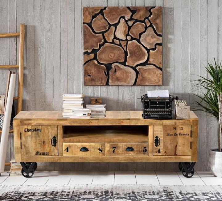 Produktbild SIT Möbel Lowboard Vintage Natural Wood 200cm (200 x 40 x 55 cm)