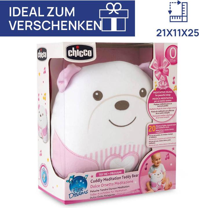 Produktbild Chicco Cuddly Meditation Teddy Bear Pink