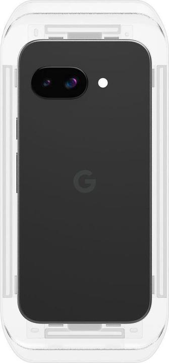 Immagine prodotto Spigen EZ Fit Gehärtetes Glas Clear Displayschutzfolie mit Einbaurahmen Google Pixel 9a (2 Pezzo/i, Google Pixel 9a)
