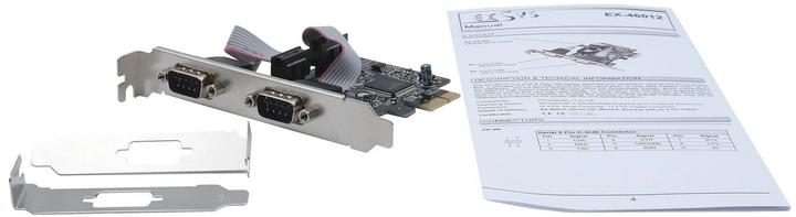 Produktbild Exsys GmbH PCIe 2S Seriell RS-232 Karte (ASIX/MosChip)