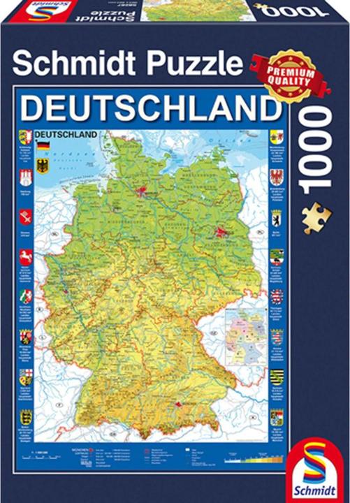 Produktbild Schmidt Spiele Deutschlandkarte (1000 Teile)