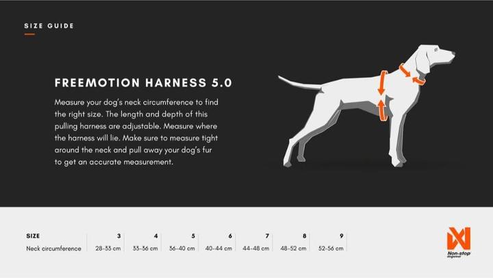 Productafbeelding Non-Stop Dogwear Freemotion Harnas 5.0 (XXL, Hond, Algemeen)