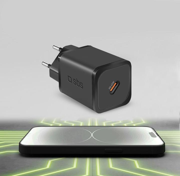 Immagine prodotto SBS Caricabatterie GaN USB-C PD 45W nero (45 W)