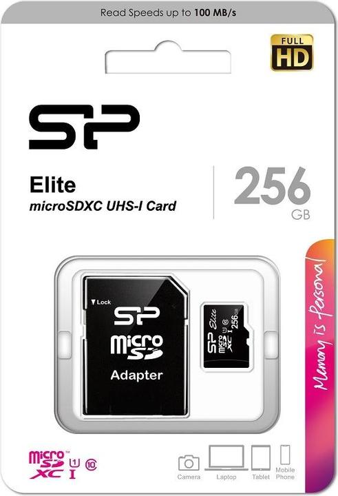 Immagine prodotto Silicon Power élite (256 GB, microSDXC, U1, UHS-I)