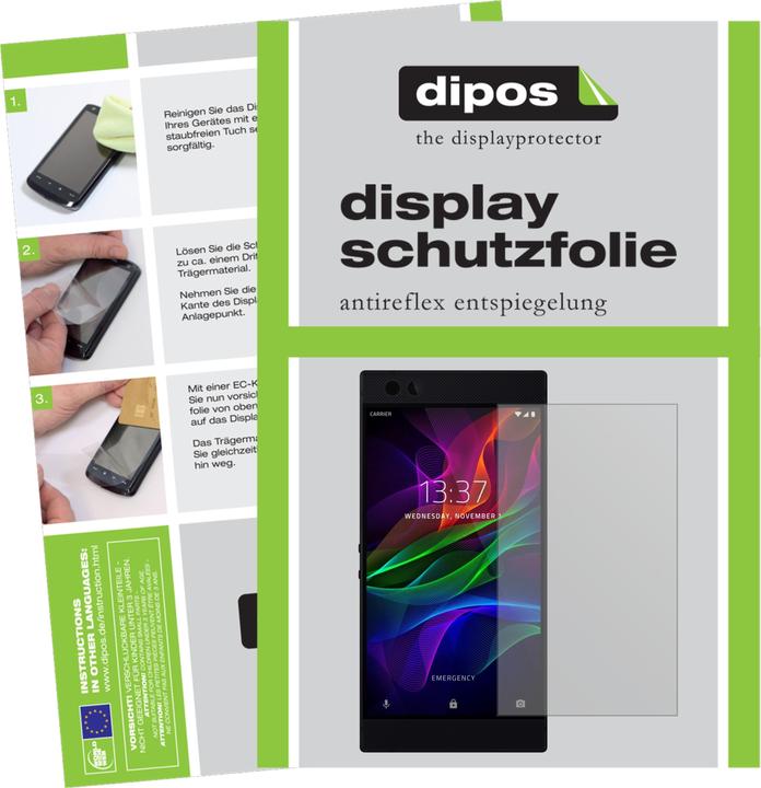 Produktbild Dipos Displayschutzfolie Antireflex (2 Stück, Razer Phone)