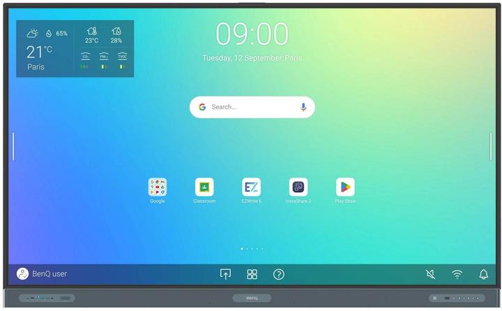 Produktbild BenQ RP7504, 190,5 cm (75"), 1649,7 x 927,9 mm, 450 cd/m², 3840 x 2160 Pixel, 4K Ultra HD, IPS (3840 x 2160 Pixel, 75")