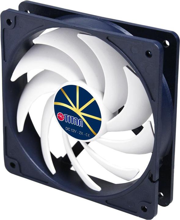 Actual product image Titan TFD-12025H12ZP/KE(RB) Fan 120x120x25mm, Extreme Silent Fan, with PWM, quiet (120 mm)